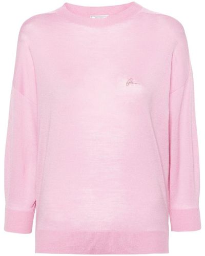 Peserico Fine-knit Top - Pink