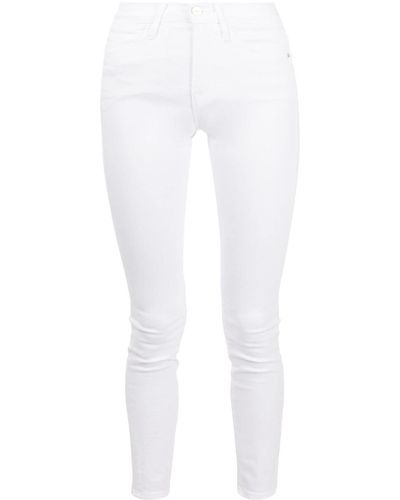 FRAME Le High Skinny Jeans - White