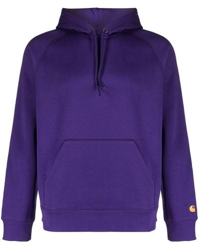 Carhartt Chase Cotton Hoodie - Blue