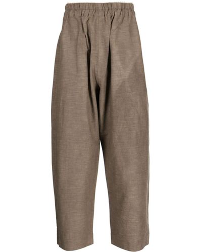 Toogood The Paper Maker Cropped Pants - Brown