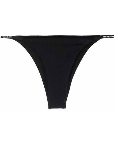 Heron Preston Bragas de bikini con parche y logo - Negro