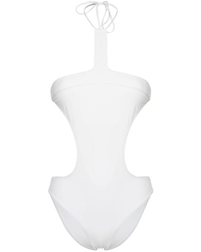 Isabel Marant Halterneck Open-back Swimsuit - White