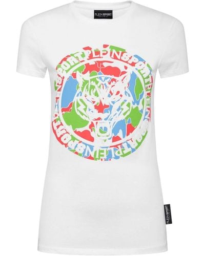 Philipp Plein Carbon Tiger T-Shirt - Weiß