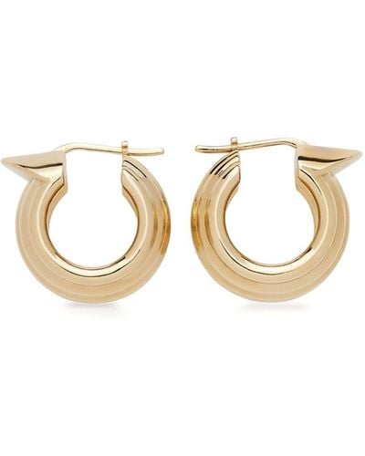 Ferragamo Gancini Hoop Earrings - Metallic