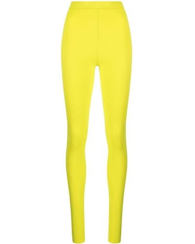 Alexandre Vauthier High-waisted Stretch leggings - Yellow
