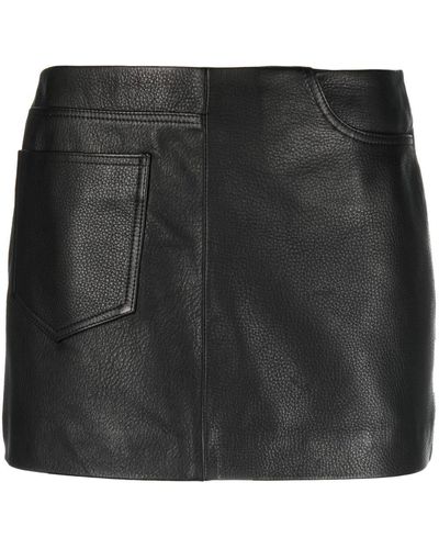 Manokhi Minifalda con bolsillos - Negro