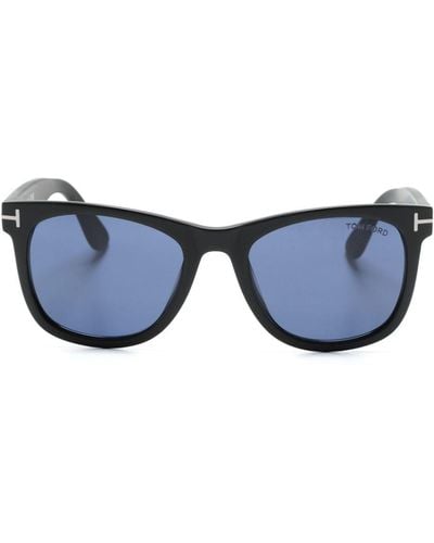 Tom Ford Kevyn Sonnenbrille mit eckigem Gestell - Blau