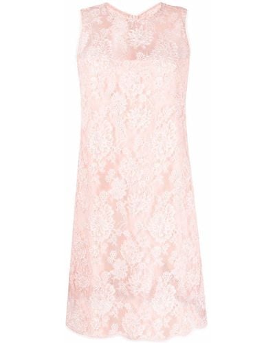 Ermanno Scervino Lace-patterned Sleeveless Dress - Pink