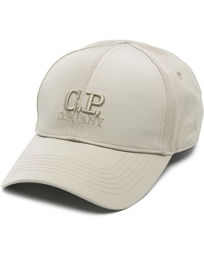 C.P. Company Logo-embroidered Curved-peak Cap - Gray