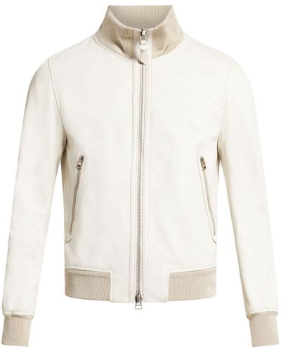 Tom Ford Giacca con zip - Bianco