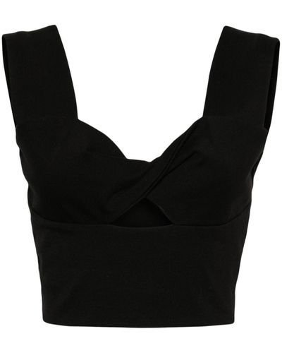 IRO Yisha Twist-detail Sleeveless Top - Black