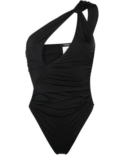 Pinko Berge One-shoulder Swimsuit - Black