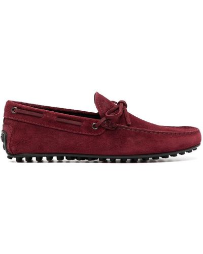 Tod's Loafers Met Strikdetail - Rood