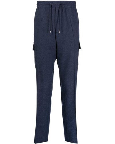 Paul Smith Pantalones de chándal estilo cargo con cordones - Azul