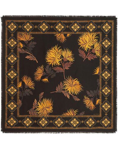 Etro Foulard en soie à fleurs - Noir