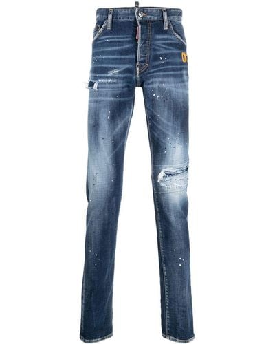 DSquared² 1964 Embroidery Jeans - Blue
