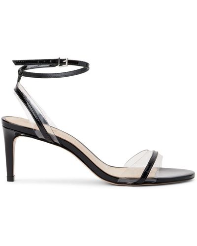 SCHUTZ SHOES 75mm Open-toe Leather Sandals - Black