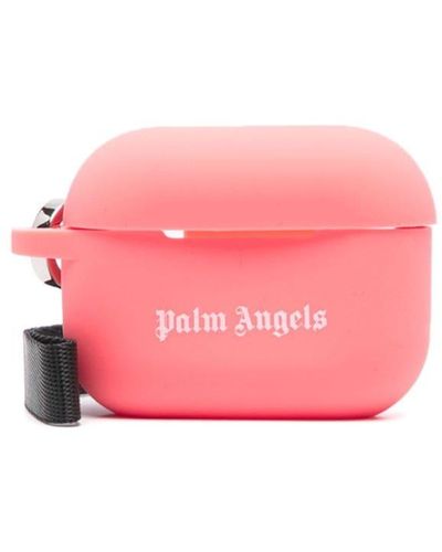 Palm Angels Étui d'AirPods Pro à logo imprimé - Rose