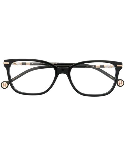 Carolina Herrera ウェリントン眼鏡フレーム - ブラック