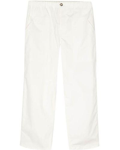 Sofie D'Hoore Pantalon en coton à taille élastiquée - Blanc