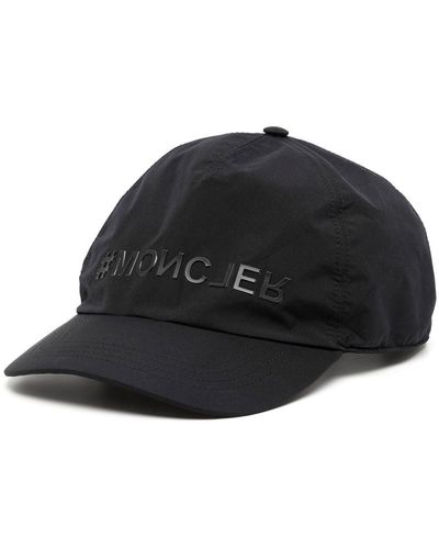 3 MONCLER GRENOBLE Logo Patch Baseball Cap Black