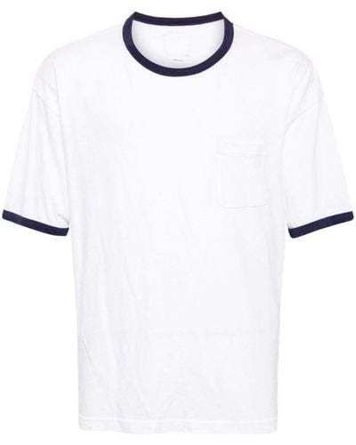 Visvim T-shirt à bords contrastants - Blanc