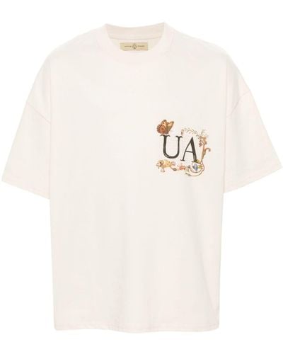 UNTITLED ARTWORKS T-Shirt mit Logo-Print - Weiß