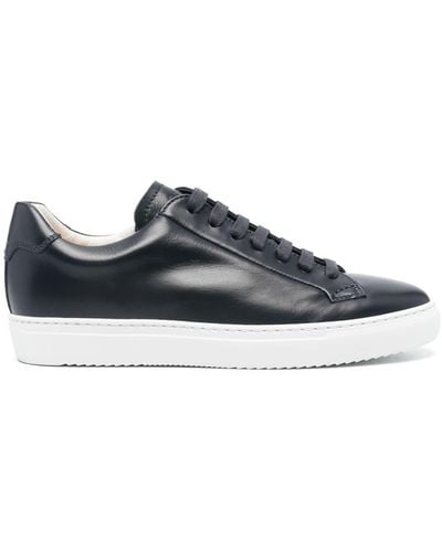 Doucal's Leather Low-tops Sneakers - Blue
