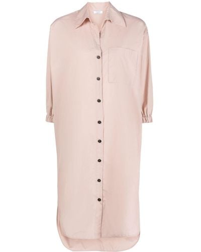 Peserico Three-quarter-sleeve Shirt Dress - Pink