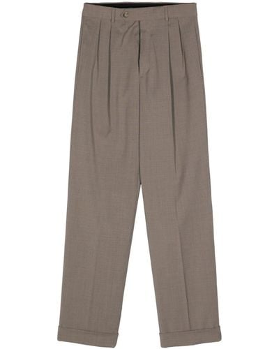 Sportmax Ferito Wool Tapered Trousers - グレー