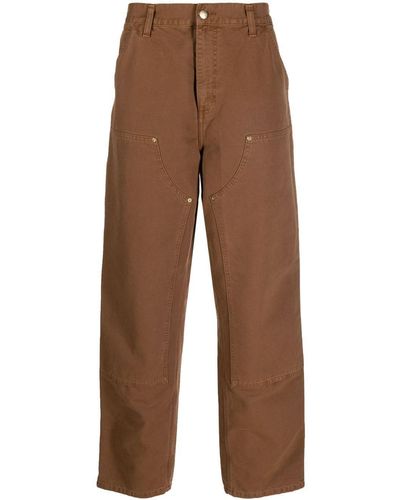 Carhartt Straight-leg Long-length Trousers - Brown