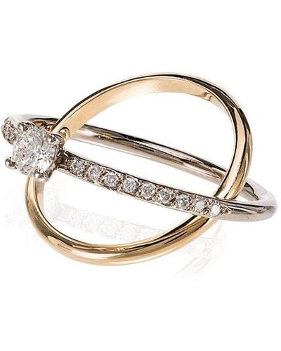 Charlotte Chesnais 'Eclipse' Ring mit Diamanten - Mettallic