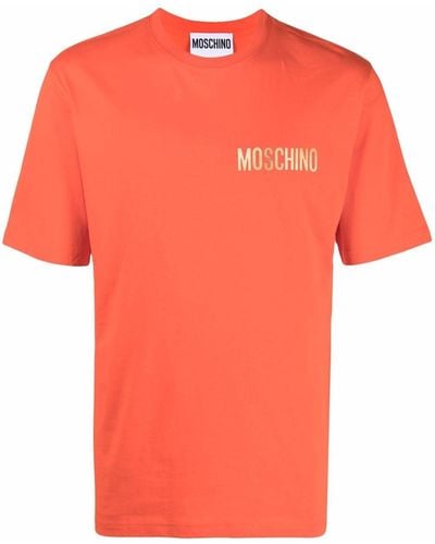 Moschino ロゴエンボス Tシャツ - オレンジ
