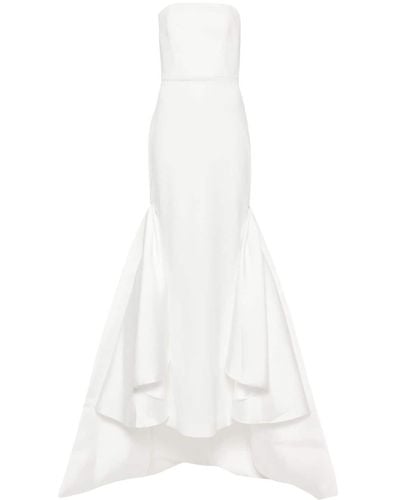 Solace London Jodi Crepe Maxi Dress - White