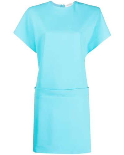 Sportmax Short-sleeve Mini Dress - Blue