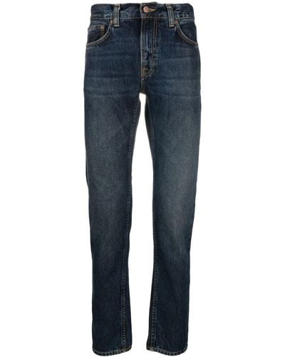 Nudie Jeans Gritty Jackson Straight Leg Jeans - Blue