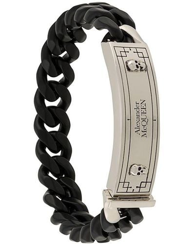 Alexander McQueen Skull Chain Bracelet - White