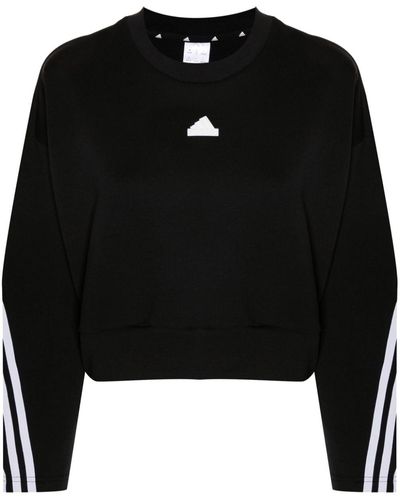 adidas Sweater Met 3 Strepen - Zwart