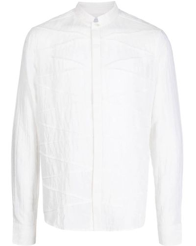 Private Stock Camisa Sun Tzu con costuras expuestas - Blanco