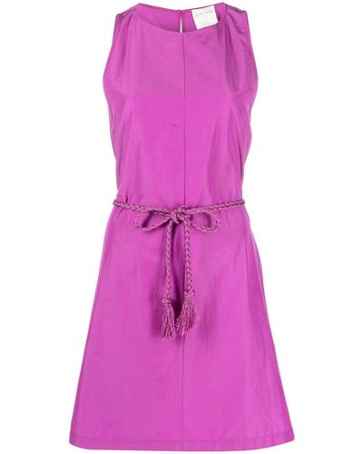 Forte Forte Mini-jurk Met Ceintuur - Roze