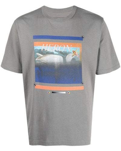 Heron Preston Camiseta con motivo gráfico - Gris