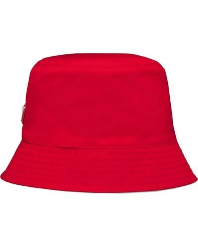 Prada Sombrero de pescador Re-Nylon - Rojo