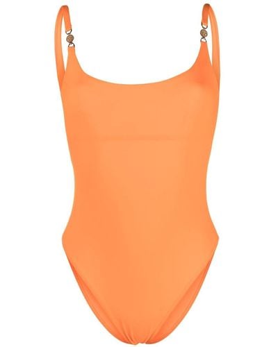 Versace Allover Invisible Swimsuit - Orange