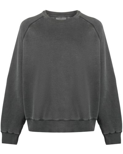 Carhartt Crew Neck Faded-effect Cotton Sweatshirt - Grey