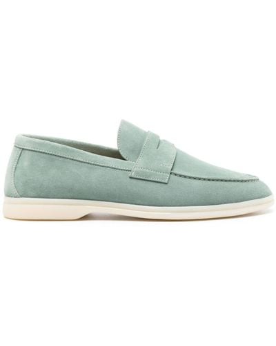 SCAROSSO Luciano Suede Loafers - Green
