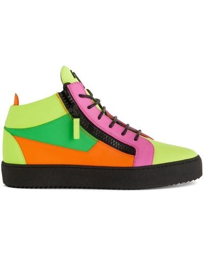 Giuseppe Zanotti Kriss Sneakers in Colour-Block-Optik - Grün