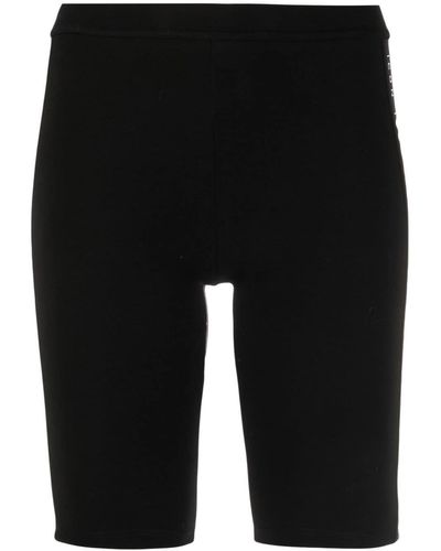 DSquared² High-waist Logo-tape Shorts - Black