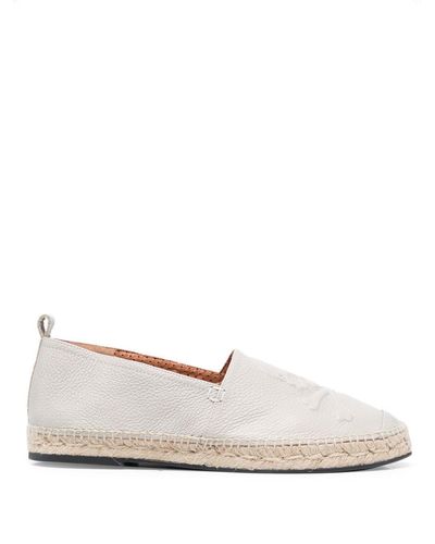 Philipp Plein Espadrilles Met Doodskop - Wit