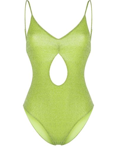 Amen Lurex Cut-out One-piece - Green