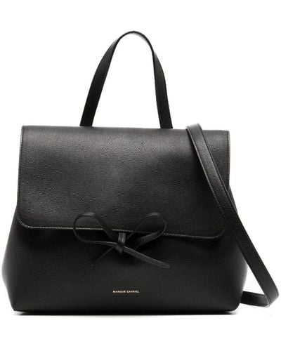 Mansur Gavriel Soft Lady Leather Shoulder Bag - Black